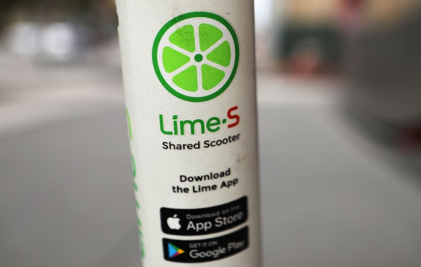 To use a Lime electric scooter, first download the app from the app store. 