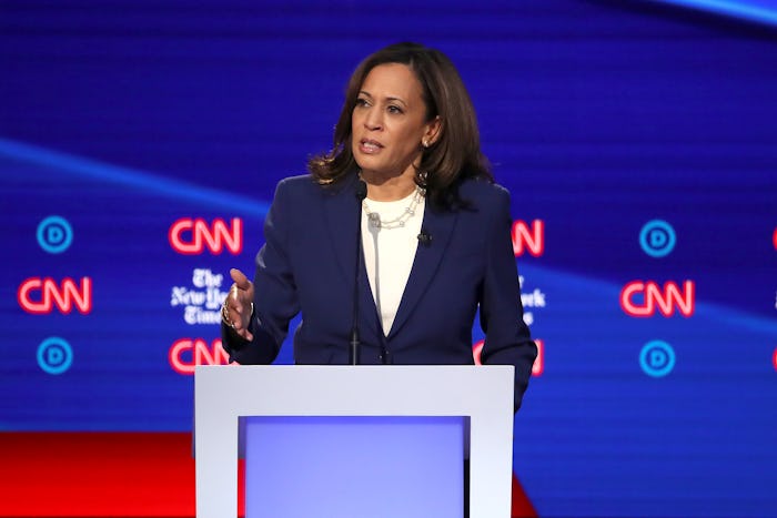 At the fourth Democratic presidential primary debate in Ohio on Tuesday, Kamala Harris forced reprod...