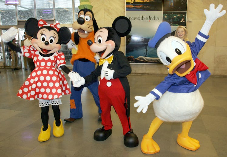 Minnie Mouse, Goofy, Mickey Mouse, and Donald Duck all together would make a great Disney group cost...