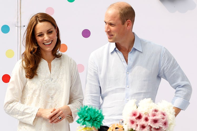 Kate Middleton and Prince William attend a children's birthday party in Pakistan.
