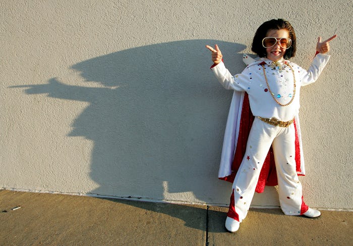 Child dressed as Elvis