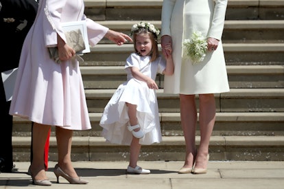 Princess Charlotte busted out some dance moves before Prince Harry and Meghan Markle's wedding. 