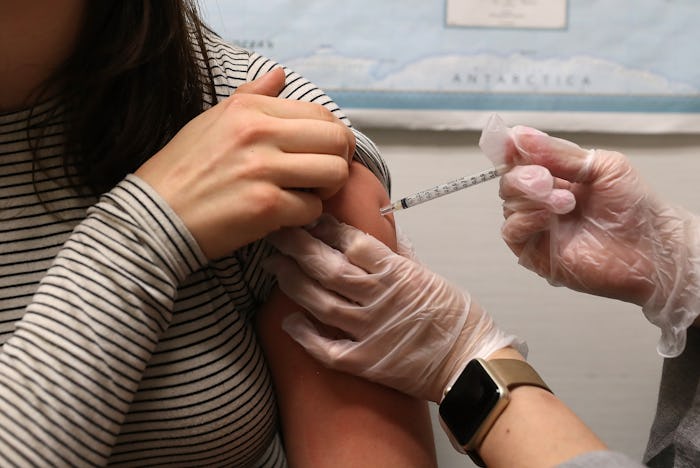 Getting the flu shot while you have a cold may be ineffective, experts say.