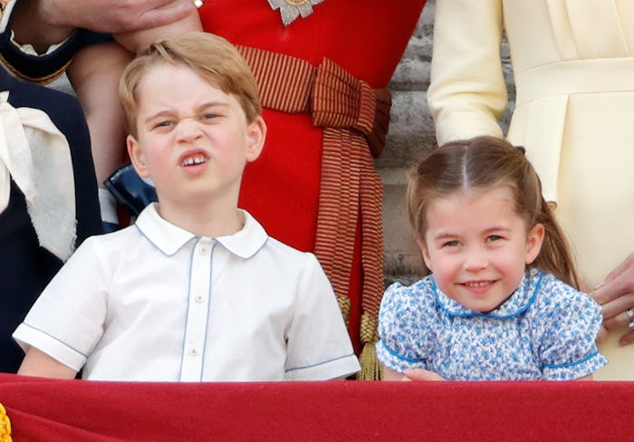 Royal kids, Prince George and Princess Charlotte, are all dressed up for a public event.