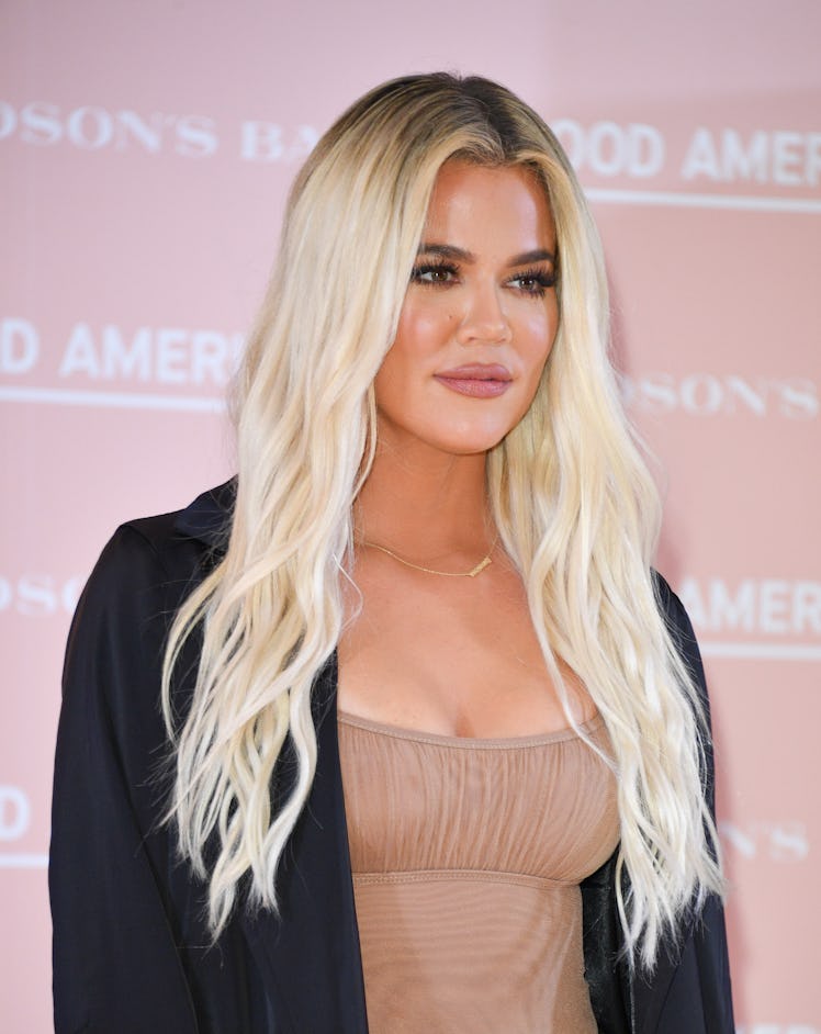 Khloe Kardashian steps out in support of her Good American fashion line.