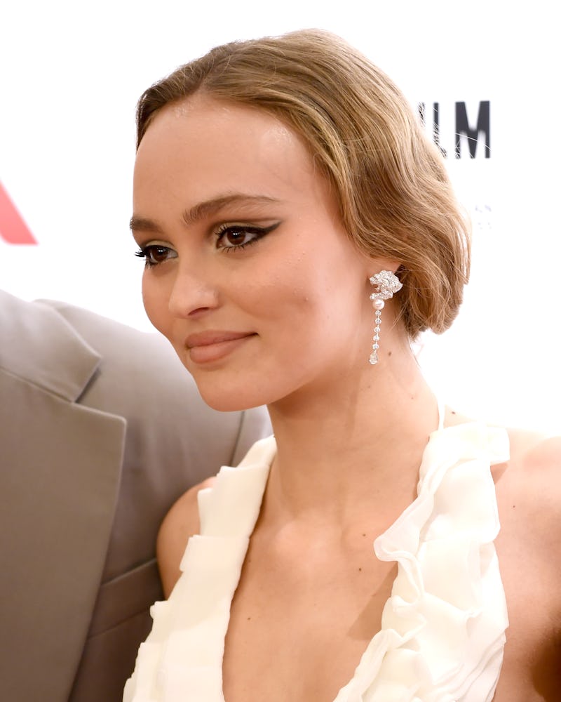 Lily-Rose Depp wears this fall 2019 eyeshadow trend