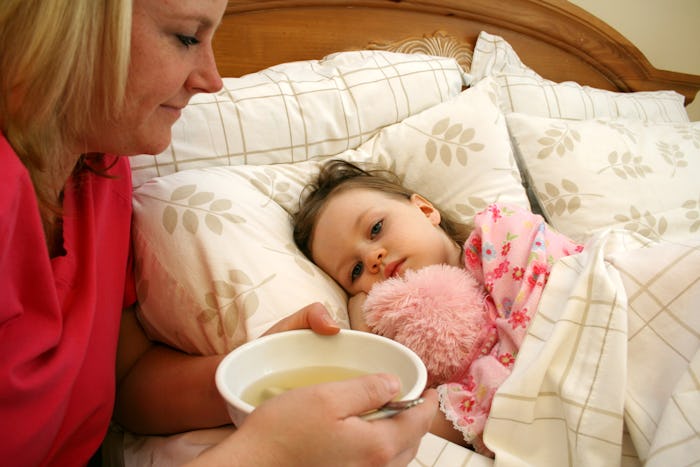 Chicken noodle soup is great for sickness because it helps hydrate and the heat can loosen up anythi...