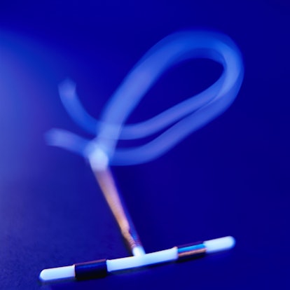A copper IUD. IUDs can be helpful fort treating people with serious period bleeding, or menorrhagia,...