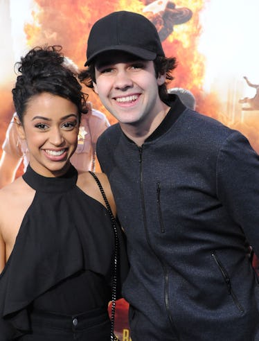 Liza Koshy and David Dobrik smile for a snapshot.