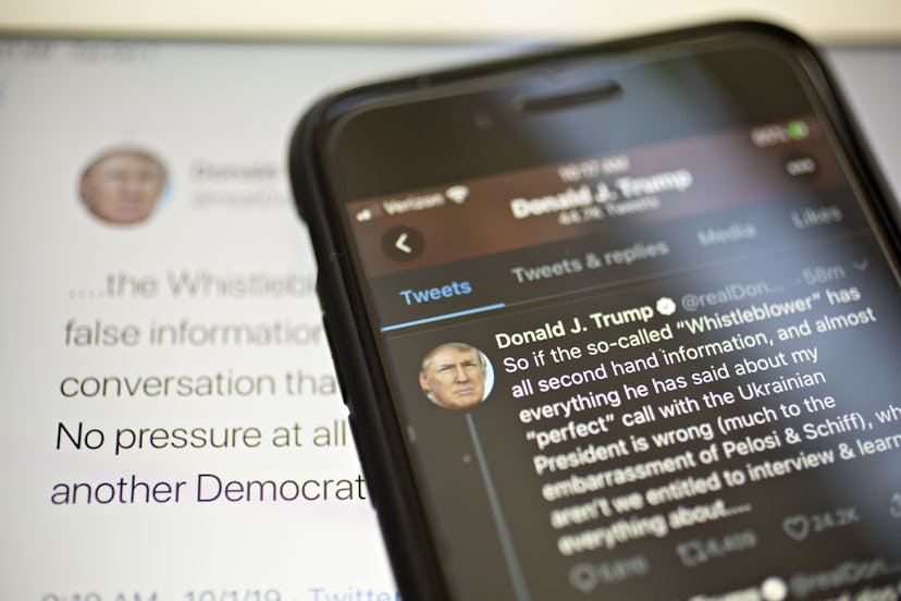 Donald Trump's tweet about Whistleblower