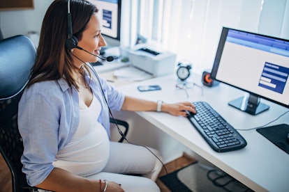 Experts say to wait until you've been hired to disclose your pregnancy to an employer.