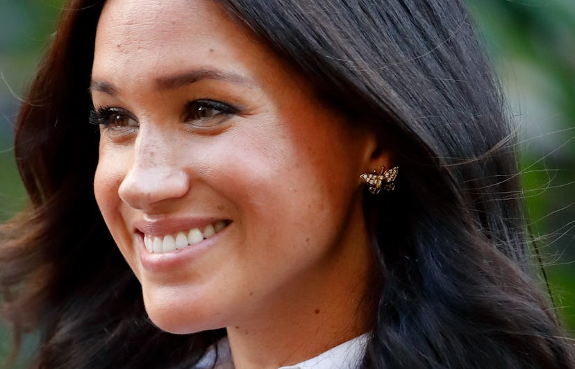 Meghan Markle butterfly-shaped earrings once belonged to Princess Diana. 