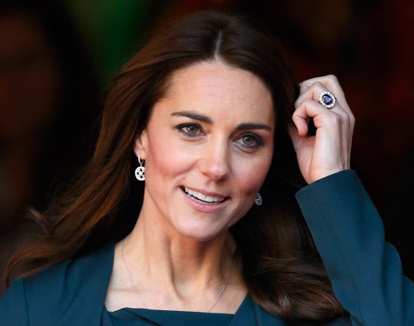 Kate Middleton wears a daily reminder of Princess Diana on her left ring finger. 