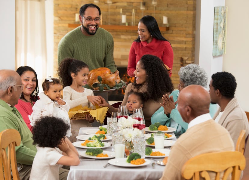 Experts say turkey can be served to your baby on Thanksgiving if they're already pretty good at chew...