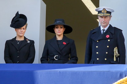 Meghan Markle noticeably did not stand with Kate Middleton at the 2019 Remembrance Day Memorial.