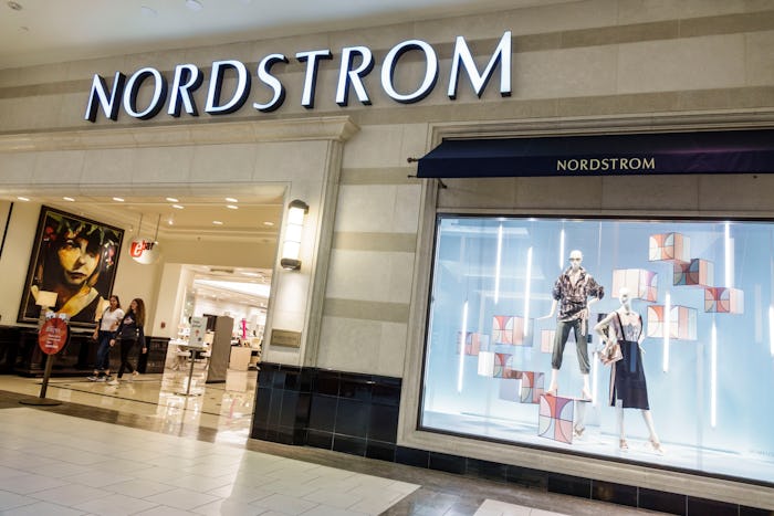 a Nordstrom storefront in a mall