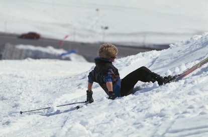 Even after a fall, Princess Diana looked stylish on the slopes