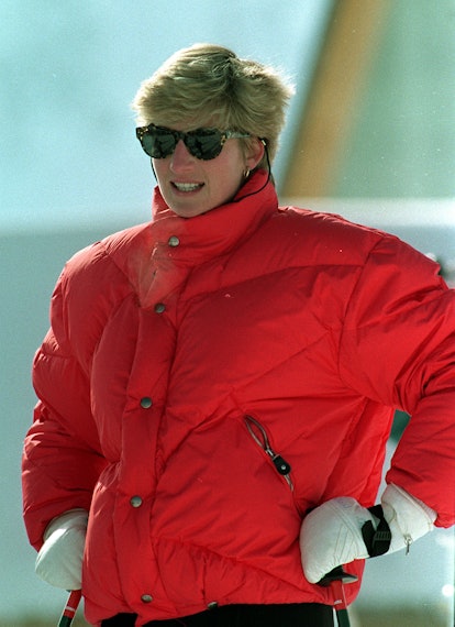 Even puffer jackets looked chic when Princess Diana wore them
