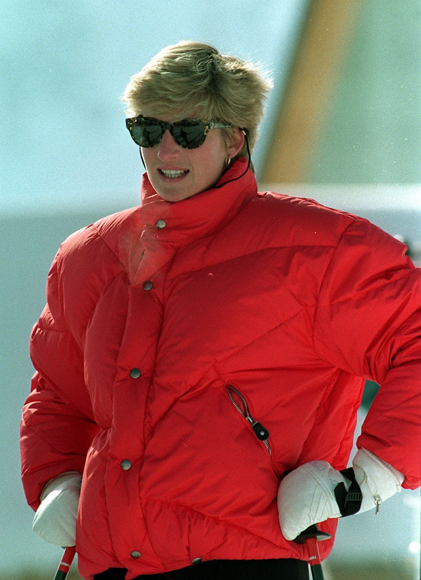 Even puffer jackets looked chic when Princess Diana wore them