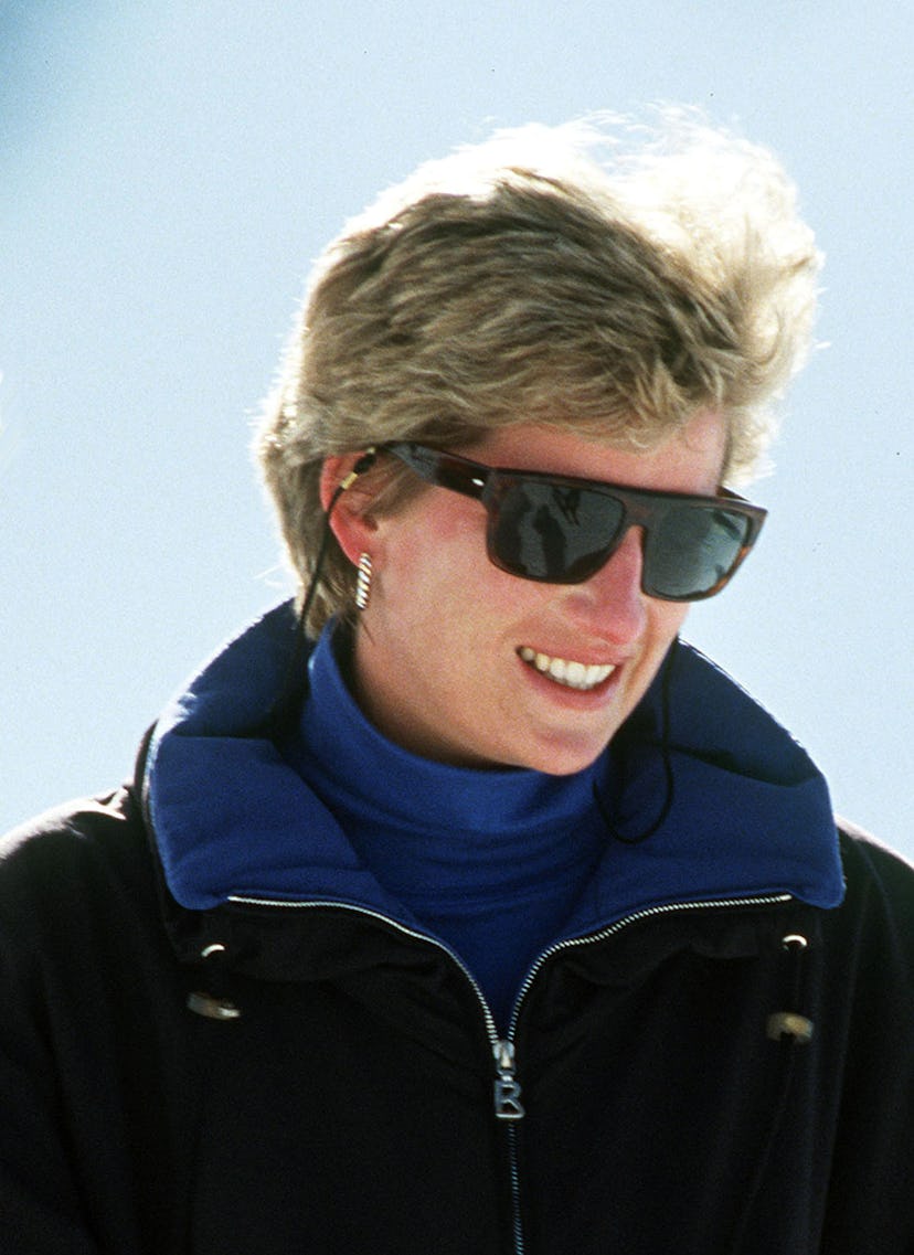 Princess Diana wore earrings on holiday