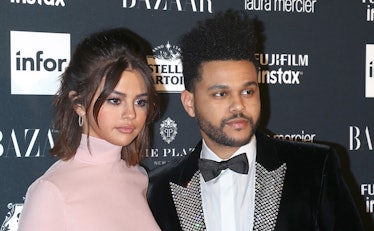 Selena Gomez and The Weeknd hit the red carpet arm-in-arm.
