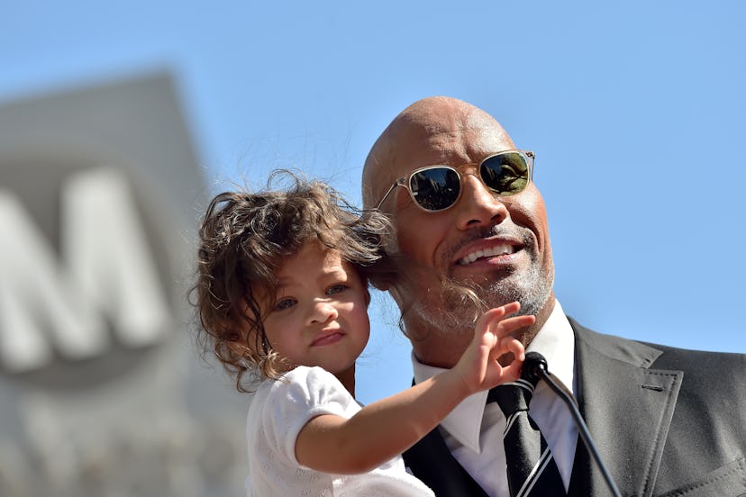 Dwayne Johnson celebrated his star on Hollywood's Walk of Fame in 2017 with daughter Jasmine.