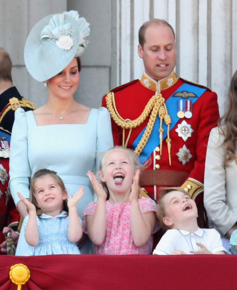Savannah Phillips goofed around with Prince George and Princess Charlotte at Buckingham Palace in 20...