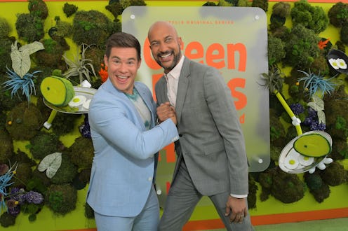 Adam Devine and Keegan-Michael Key at the Green Eggs and Ham premiere
