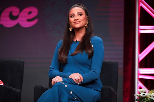 Shay Mitchell promoting 'Dollface' at the Hulu 2019 Summer TCA Press Tour