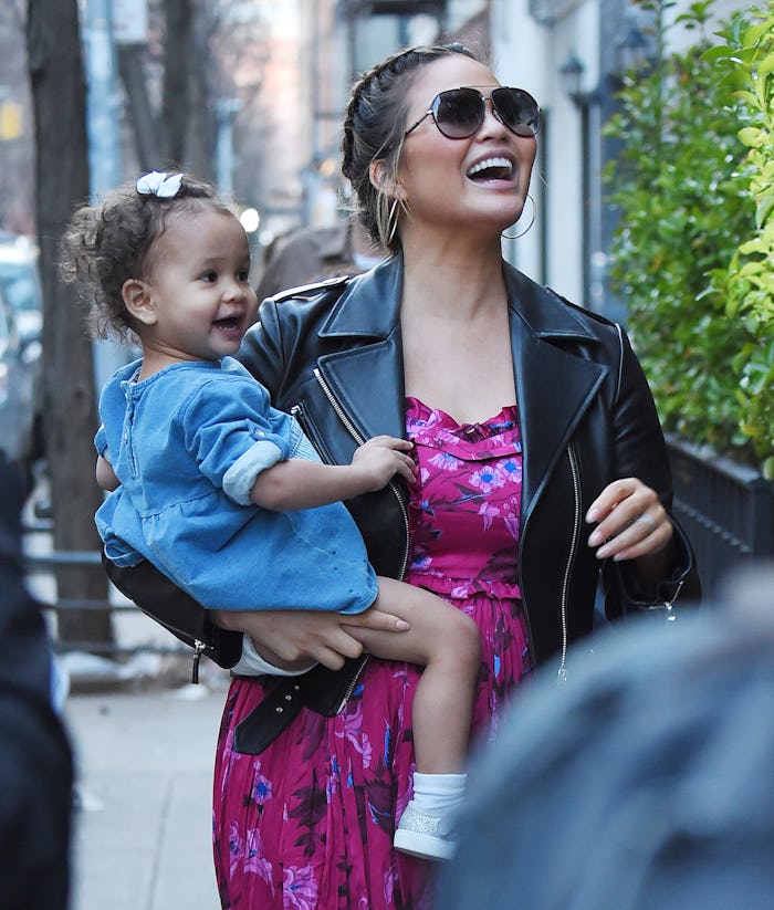 Chrissy Teigen is one of many celebrity moms to follow on Instagram. 