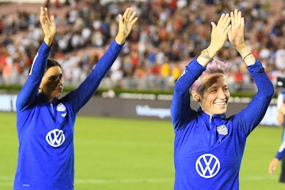 Alex Morgan and Megan Rapinoe are two of the Women's National Soccer team members fighting for equal...