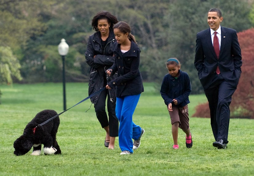 Michelle and Barack Obama were both in tears dropping their daughter Sasha off at college. 