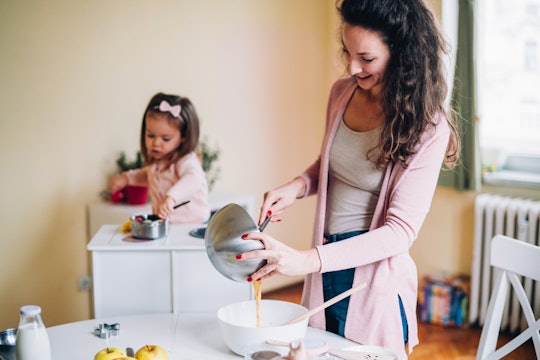 Give your toddler a cooking-related task to keep your toddler busy while cooking