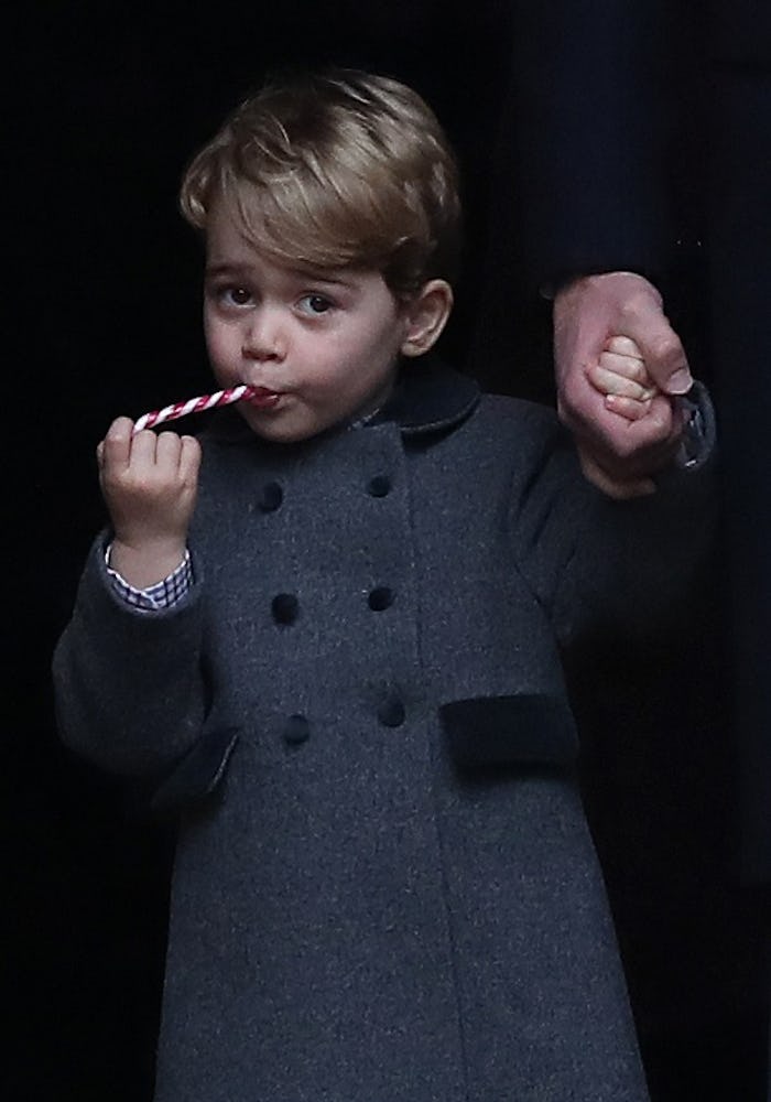 Prince William encourages his son Prince George to write letters to Santa Claus.