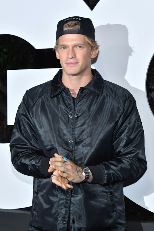 Cody Simpson rocks an all-black ensemble. 