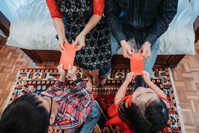 a family on lunar new year