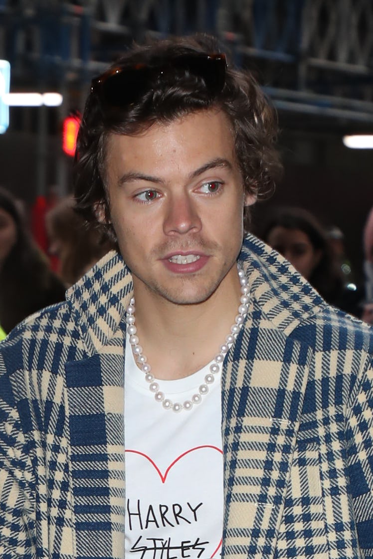 Harry Styles attends a taping at BBC Radio 1.