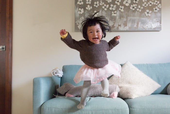 Toddlers who jump off of couches make parents wonder if toddlers ever sit still. 