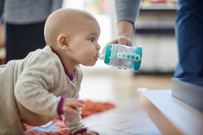 If your baby loves drinking water, their suck reflex might have a lot to do with it.