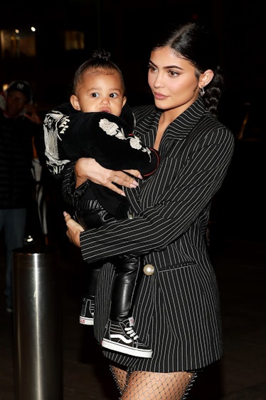 Kylie Jenner steps out with daughter Stormi Webster.