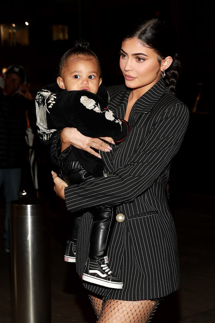 Kylie Jenner steps out with daughter Stormi Webster.