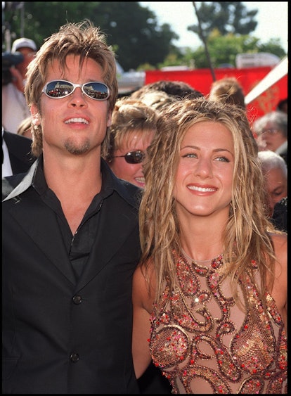 Brad Pitt and Jennifer Aniston red carpet debut emmys 1999