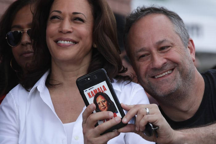 Kamala Harris' husband shared a message of support after she dropped out of the 2020 presidential ra...