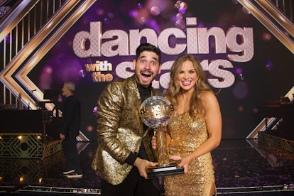 Former Bachelorette Hannah Brown won this season of 'DWTS'. She is pictured with her dancing partner...