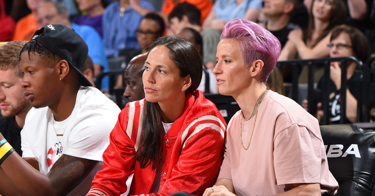 This Picture Of Megan Rapinoe & Sue Bird At Ashlyn Harris & Ali Krieger