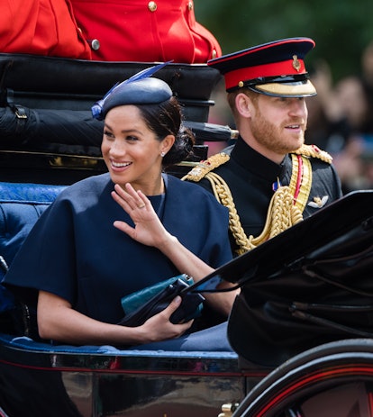 At Trooping the Colours, Markle debuted a newly deigned engagement ring. 