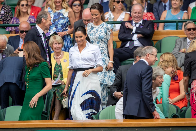 Meghan Markle attended Wimbledon with Kate Middleton. 