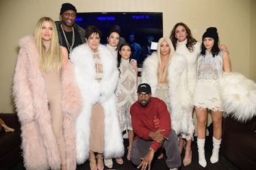 The Kardashian family attends a Kanye West concert.