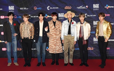 BTS hit the red carpet at the MAMA Awards.