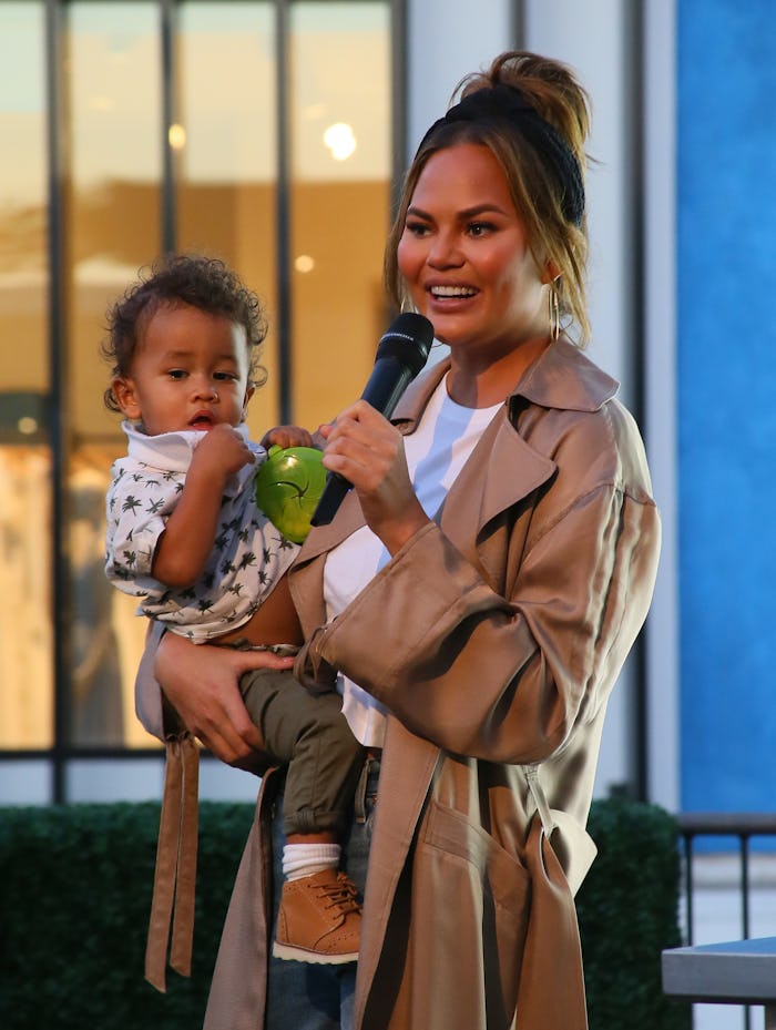 Chrissy Teigen talked about what it's like to be a celebrity parent in a candid Q&A.
